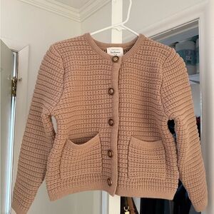 Boheme Tan Knit Cardigan Sweater